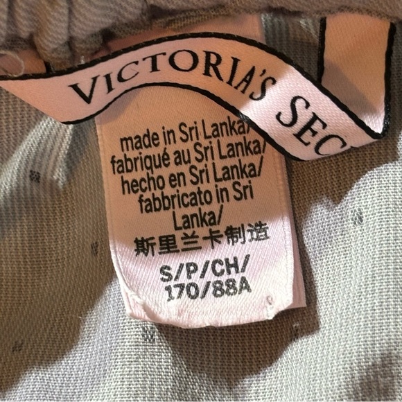 Victoria’s Secret PJ Loungewear Set Gray Swiss Dot Size S - Picture 11 of 15